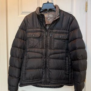 Michael Kors Men's black packable Puffer Jacket